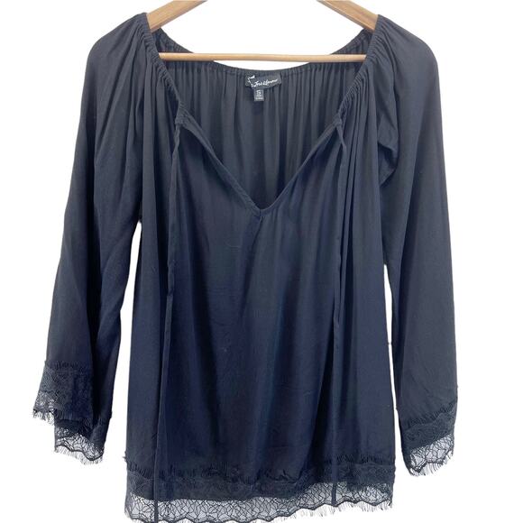 For Love & Lemons Flowy Top Womens Small Whimsygoth Boho Witchy Dark Cottage - Picture 1 of 9